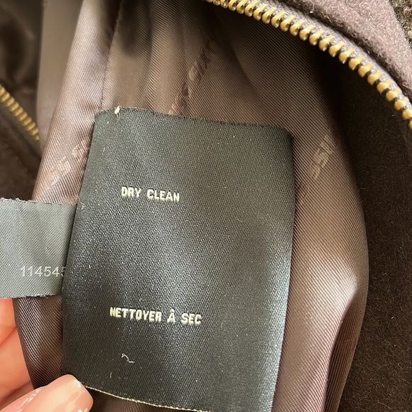 Miss Sixty belted wool coat with attached vest liner. - Picture 6 of 6